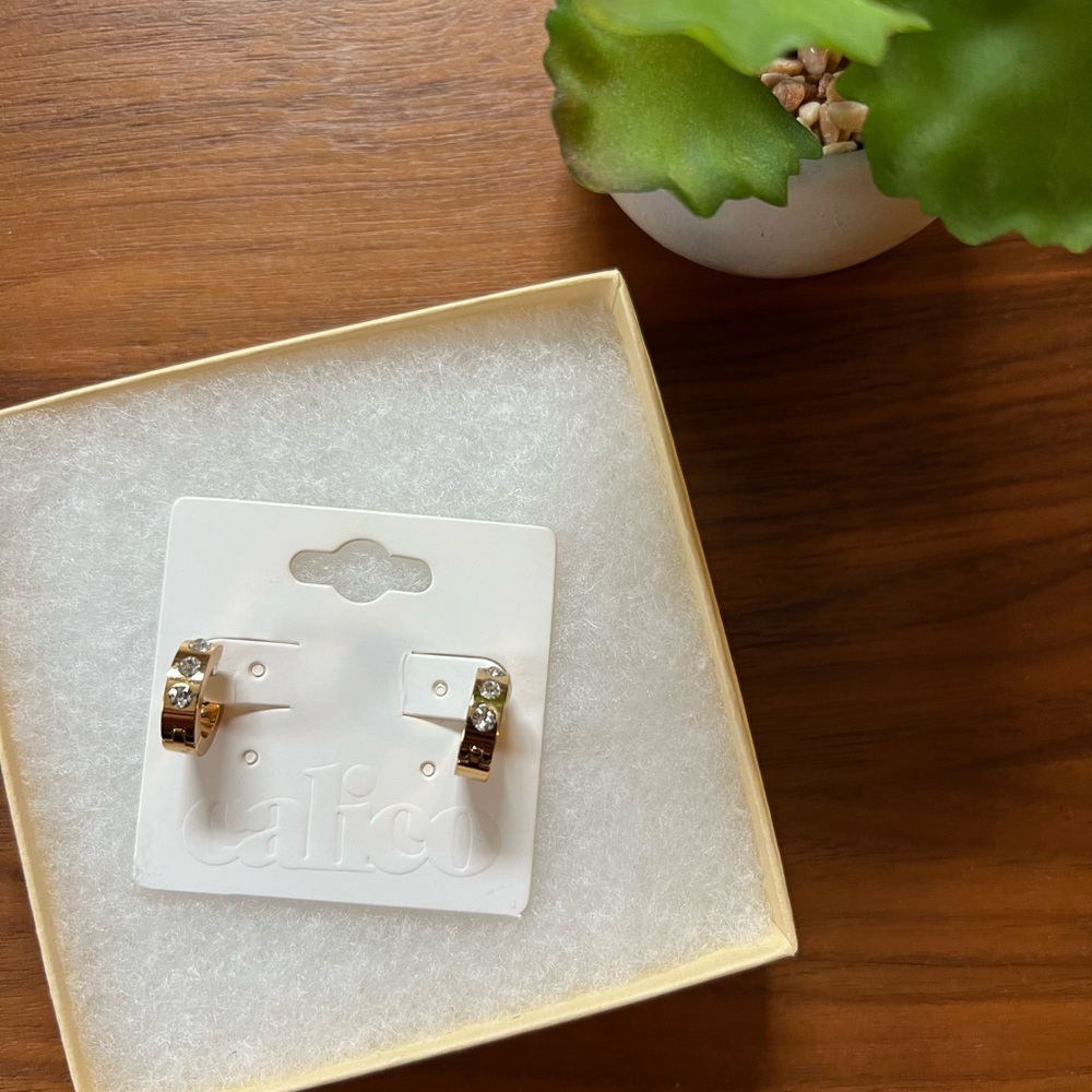 Gold Huggie Earrings